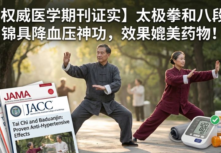 权威医学期刊证实太极拳和八段锦具降血压神功，效果媲美药物！