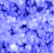 固態水粒子的原子顯微照片。