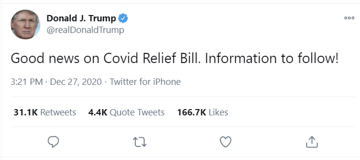 2nd stimulus bill signed 1