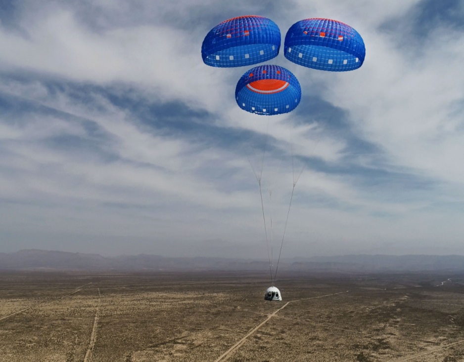 7 20 Bezos space travel 太空舱返回地面