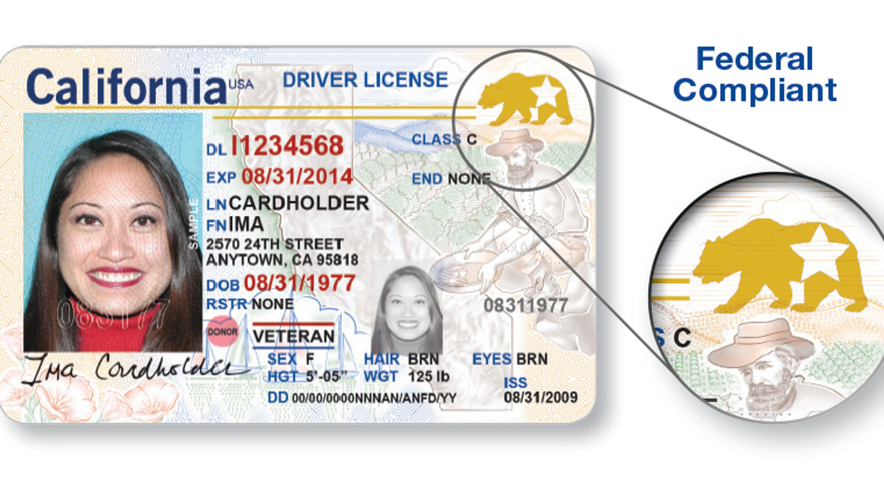 tsa real id sample
