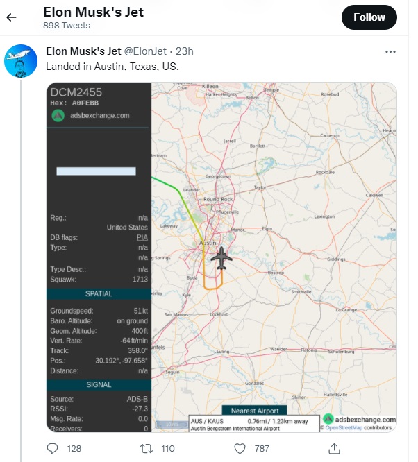 01 27 Elon Musks Jet twitter 2