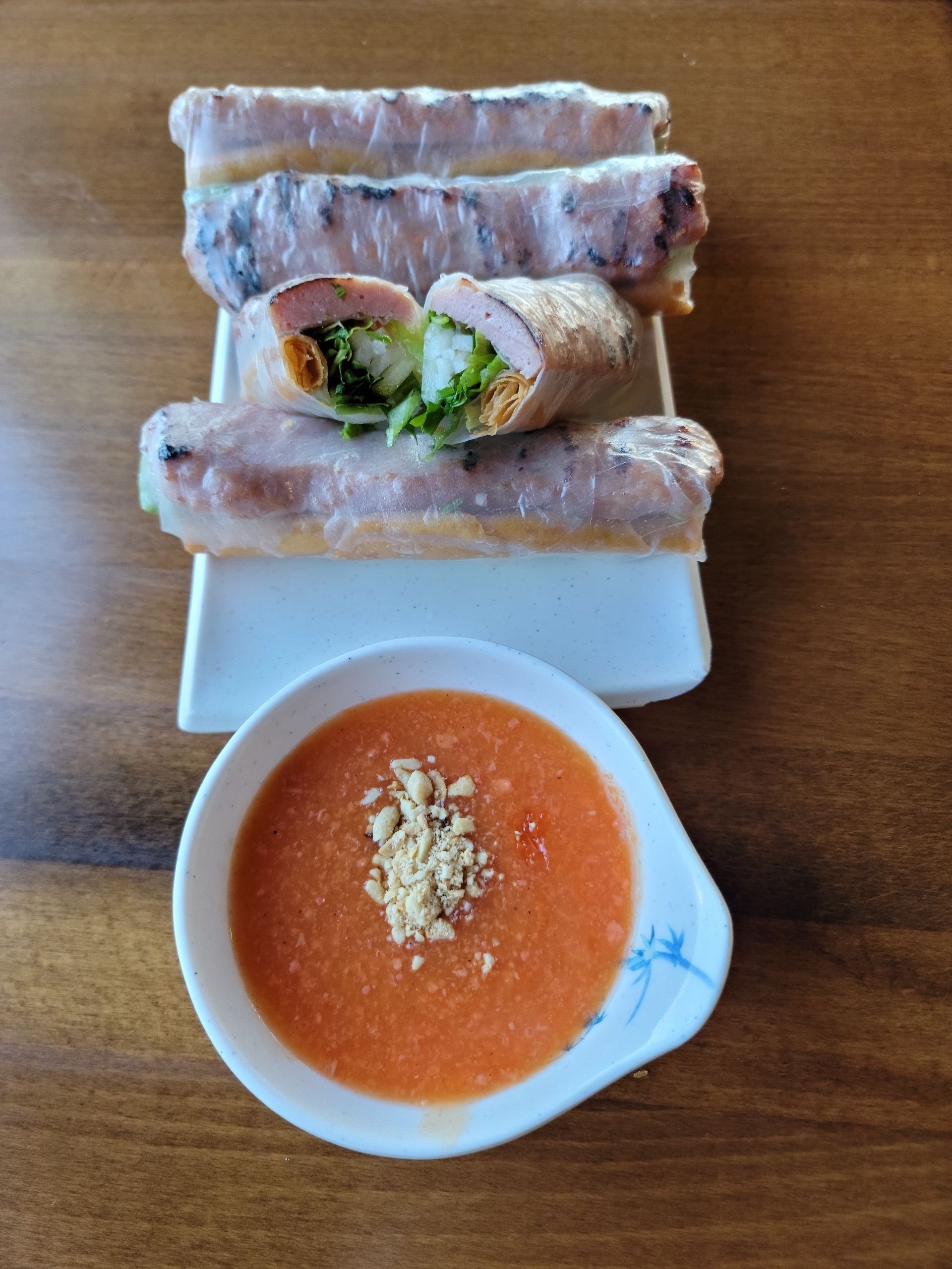 Vietnamese dish nem cuon at Quan Nem Ninh Hoa Restaurant