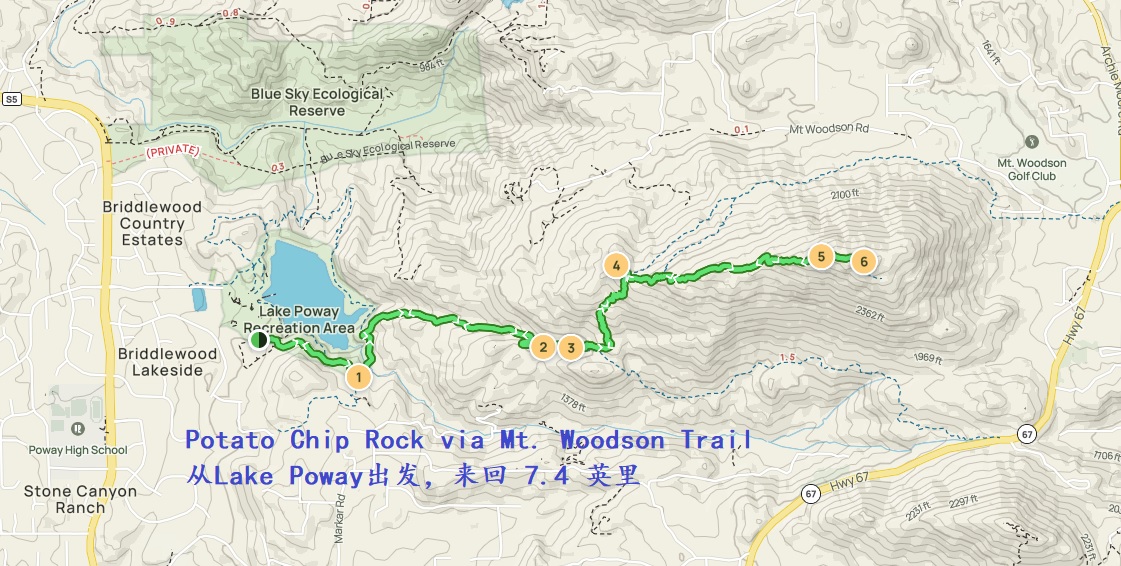 2023 01 26 potato chip trail 1 from lake poway