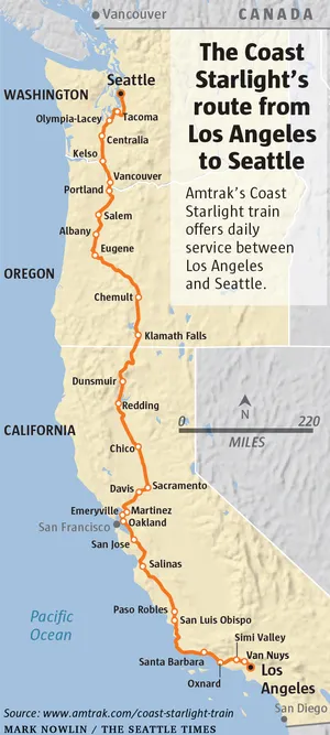 2023 05 17 Coast Starlight Map