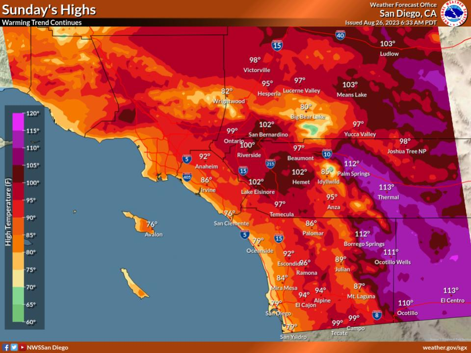 2023 08 27 SD county weather