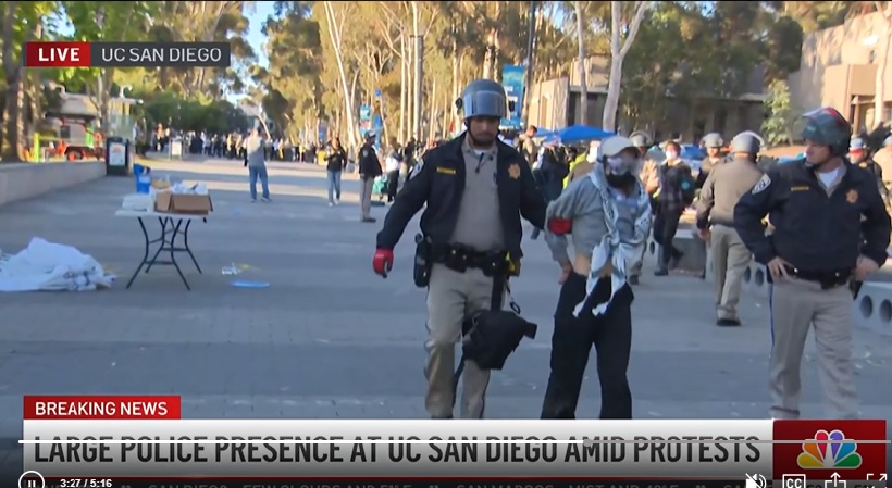 2024 05 06 arrest at UCSD