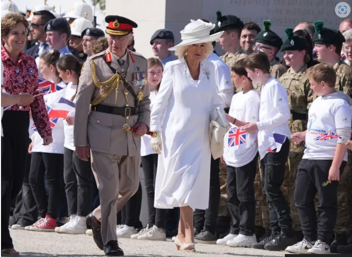 2024 06 06 纪念诺曼底登陆80周年 查尔斯三世国王和卡米拉王后