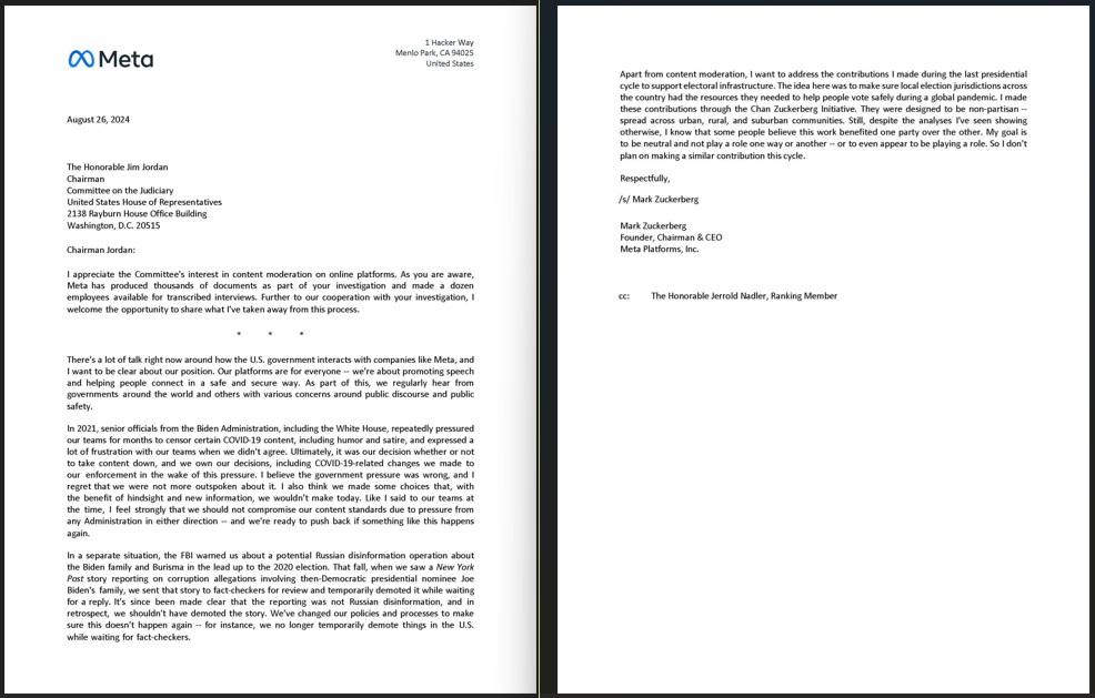 2024 08 27 Meta Letter