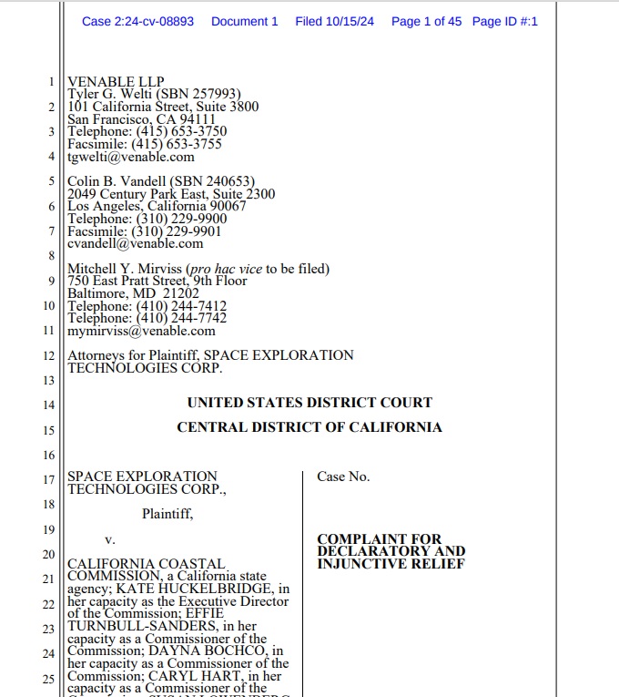 2024 10 17 SpaceX law sue file