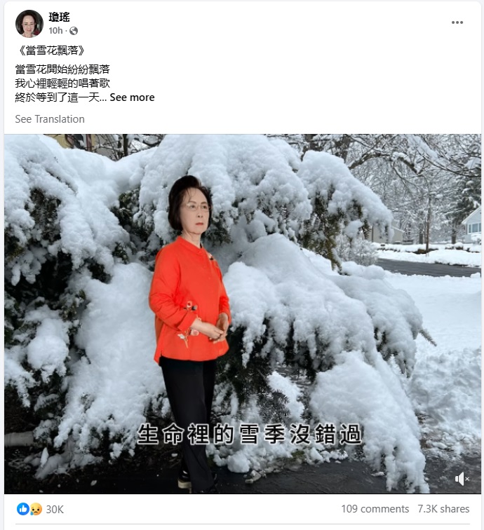 2024 12 04 琼瑶.脸书