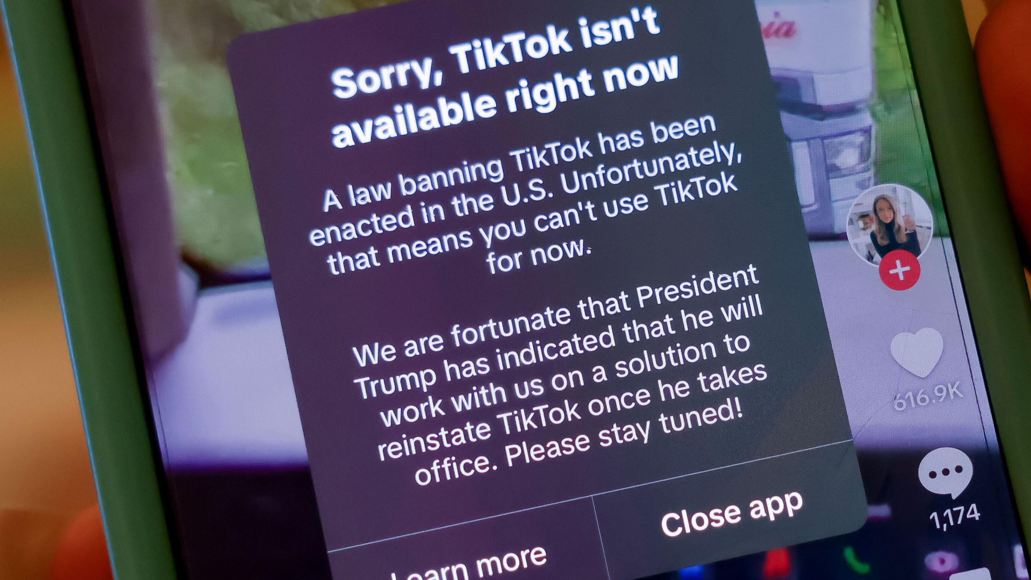 2025 01 19 TIkTok warning