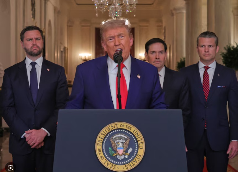 2025 06 22 特朗普在昨晚新闻发表会