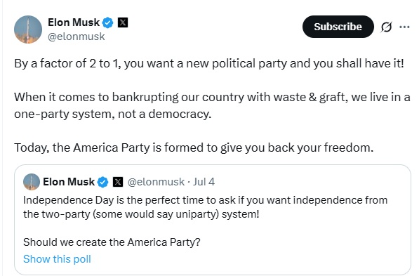 2025 07 06 Musk X