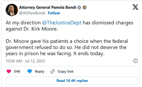 2025 07 13 司法部长 X